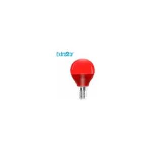 4W Red LED Golf Ball Modern Coloured Light Bulb E14