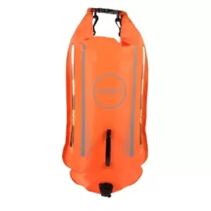 Zone3 2 LED Light Backpack Swim Safety Buoy/Dry Bag (28L) Orange