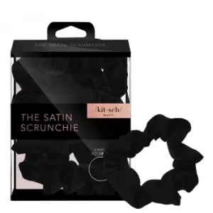 Kitsch Satin Sleep Scrunchies (Various Colours) - Black