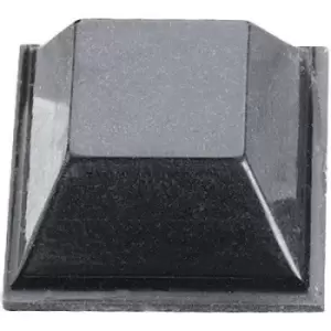 3M SJ 5018 Foot self-adhesive, square Black (L x W x H) 12.7 x 12.7 x 5.8mm