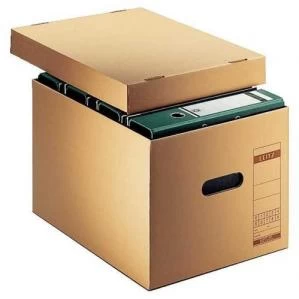 Leitz Premium Archiving and Transportation Box, 4 x 80mm - Brown -