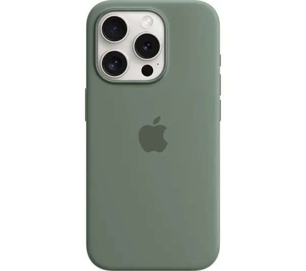 APPLE iPhone 15 Pro Silicone Case with MagSafe - Cypress, Green