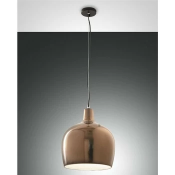Fabas Luce Lighting - Fabas Luce Glossy Dome Pendant Ceiling Lights Bronze Glass, E27