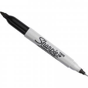 Sharpie Fine / Ultra Fine Twin Tip Permanent Marker Pen Black Pack of 1