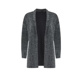 Mela London Open Textured Jacket - Grey