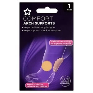 Superdrug Comfort Poron Foot Arch Supports 1 Pair