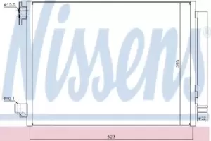 Nissens Condenser, AC air conditioning 940321