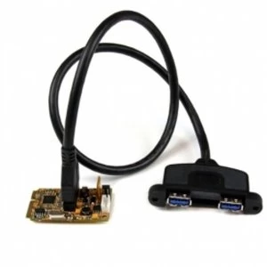 2 Port SuperSpeed Mini PCI Express USB 3.0 Adapter Card w/ Bracket Kit