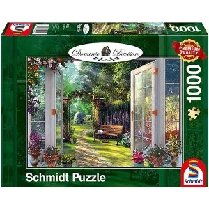 Dominic Davison: View of the Enchanted Garden 1000 Piece Jigsaw Puzzle