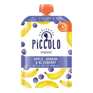 Piccolo Organic Apple Banana & Blueberry 4m+