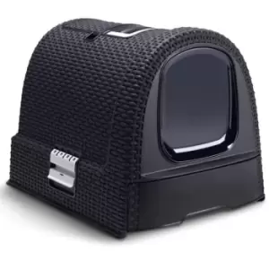 Curver - Hooded Cat Litter Box 51x38.5x39.5cm Anthracite 400460