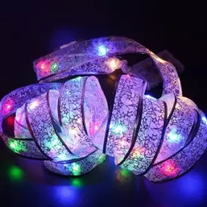 LED ribbon shape fairy lights - Multicoloured 1 Length - Multicoloured