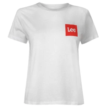 Lee Jeans Boxed Logo T Shirt Womens - Grey