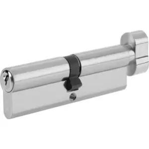 Yale 6 Pin Euro Thumbturn Cylinder 40-10-40mm Nickel in Silver Brass
