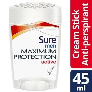 Sure Men Maximum Protection Active Deodorant Cream 45ml