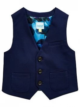 Boys, Baker by Ted Baker Opulence Lining Formal Waistcoat - Navy, Size Age: 7 Years