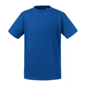 Russell Childrens/Kids Organic Short-Sleeved T-Shirt (7-8 Years) (Bright Royal Blue)