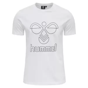 Hummel Print Graphic T Shirt Mens - White