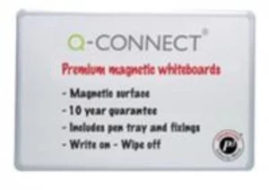 Q Connect Premium Magnetic Drywipe Board - 1200x900mm