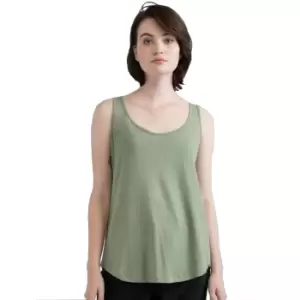 Mantis Womens/Ladies Loose Fit Sleeveless Vest Top (M) (Soft Olive)