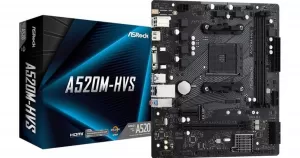 ASRock A520M HVS AMD Socket AM4 Motherboard