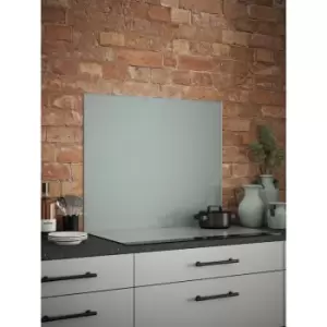Splashback - Slate Grey Glass Kitchen 900mm x 750mm - Grey