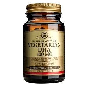 Solgar Natural Omega 3 Vegetarian DHA 100 mg Softgels 30 softgels