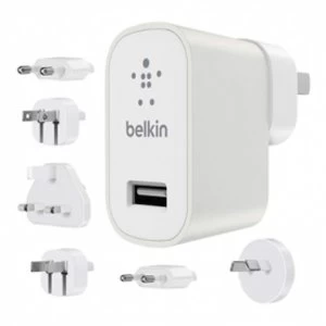 Belkin Global Travel Kit (1 wall charger, 6 regional plugs: US, UK, EU, AU, KR, CHINA)