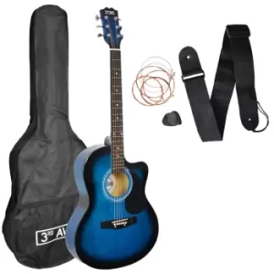 3Rd Avenue Cutaway Acoustic Guitar Pack - Blueburst