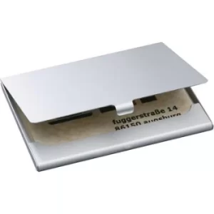 Sigel VZ135 Business card case 15 cards (W x H x D) 92 x 63 x 5mm Silver (matt) Aluminium