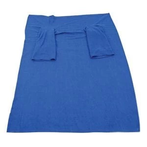Sleeved Fleece Blanket in Blue