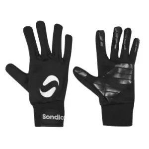 Sondico Players Gloves Juniors - Black