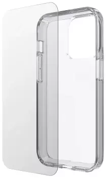 Speck iPhone 14 Pro Phone Case & Glass Bundle - Clear