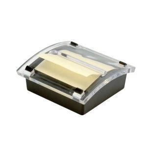 5 Star Office Re Move Concertina Note Dispenser Acrylic topped with FREE Pad for 76x76mm Notes
