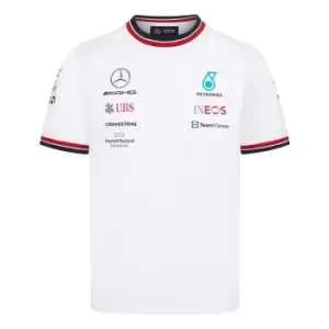 2022 Mercedes Driver Tee (White) - Kids