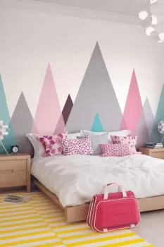 Abstract Mountains Wall Mural