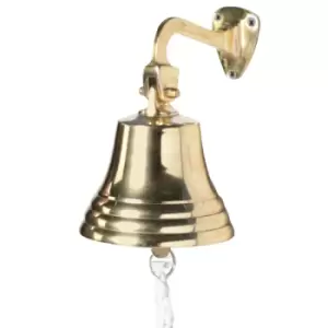 Wall Mounted Traditional Door Ship Bell Gold M&amp;W