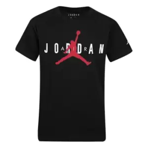 Air Jordan Longline Graphic T Shirt Junior Boys - Black