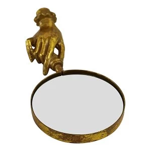 Gold Metal Magnifying Glass, Boho Style