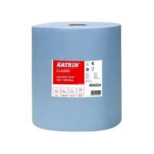 Katrin Classic Industrial Hand Towel Roll 3-Ply Blue 500 Sheets Pack