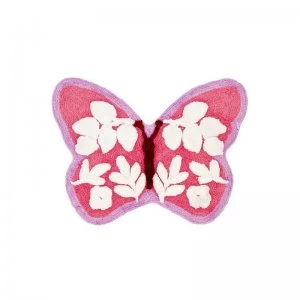 Butterfly Pink Shaped Rug