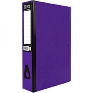 Pukka Brights Box Files Foolscap 75mm Purple Pack of 10