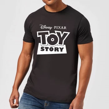 Toy Story Logo Outline Mens T-Shirt - Black - 5XL