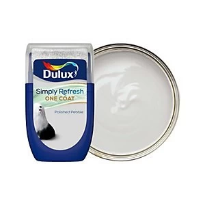 Dulux Simply Refresh One Coat Polished Pebble Matt Emulsion Paint 30ml