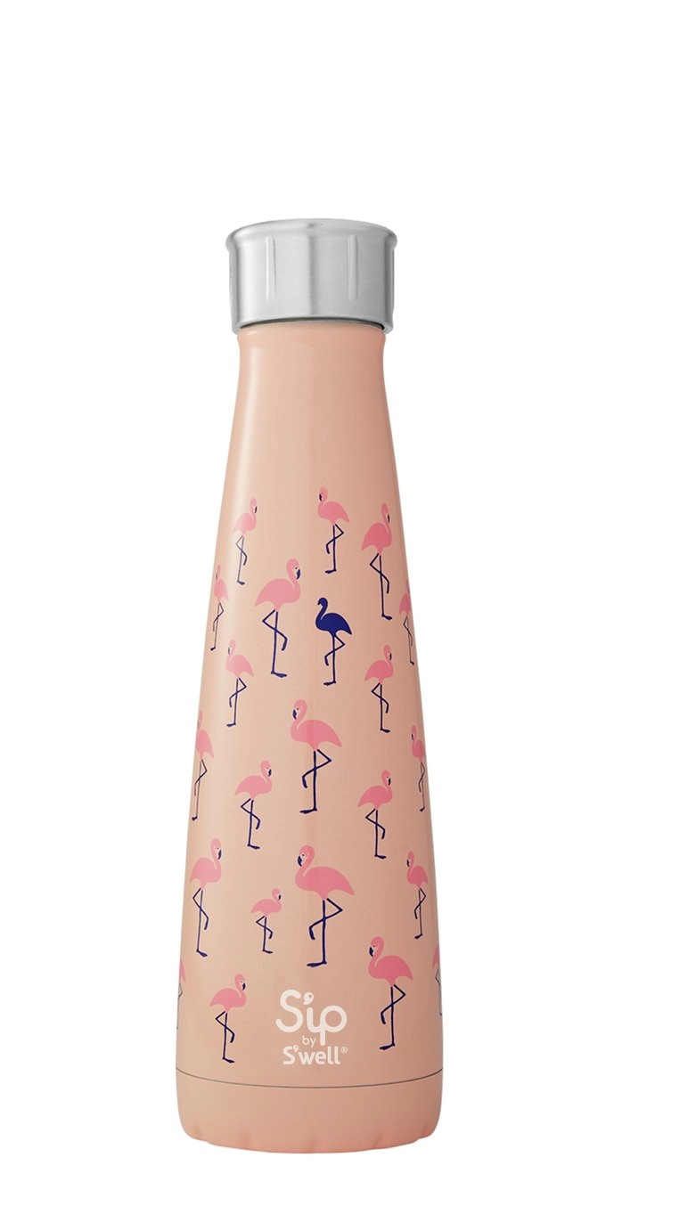 S'ip by S'well Pink Flamingo Water Bottle 450ml