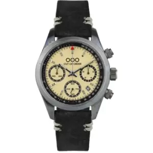 Out Of Order 001-23.CR.NE Mens Sporty Cronografo Cream Wristwatch