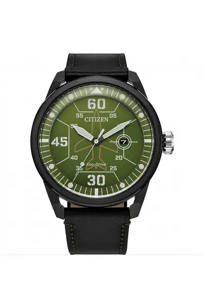 Citizen Eco-Drive Strap Stainless Steel Classic Eco-Drive Watch - Aw1735-03X Green