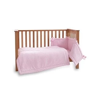 Clair de Lune Marshmallow 3 piece Cot/Cot Bed Set - Pink