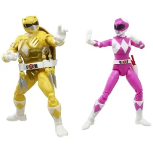 Hasbro Power Rangers X Teenage Mutant Ninja Turtles Morphed Michelangelo and Morphed April O'Neil Action Figures 2 Pack