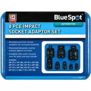 8 Piece Impact Socket Adaptor Set